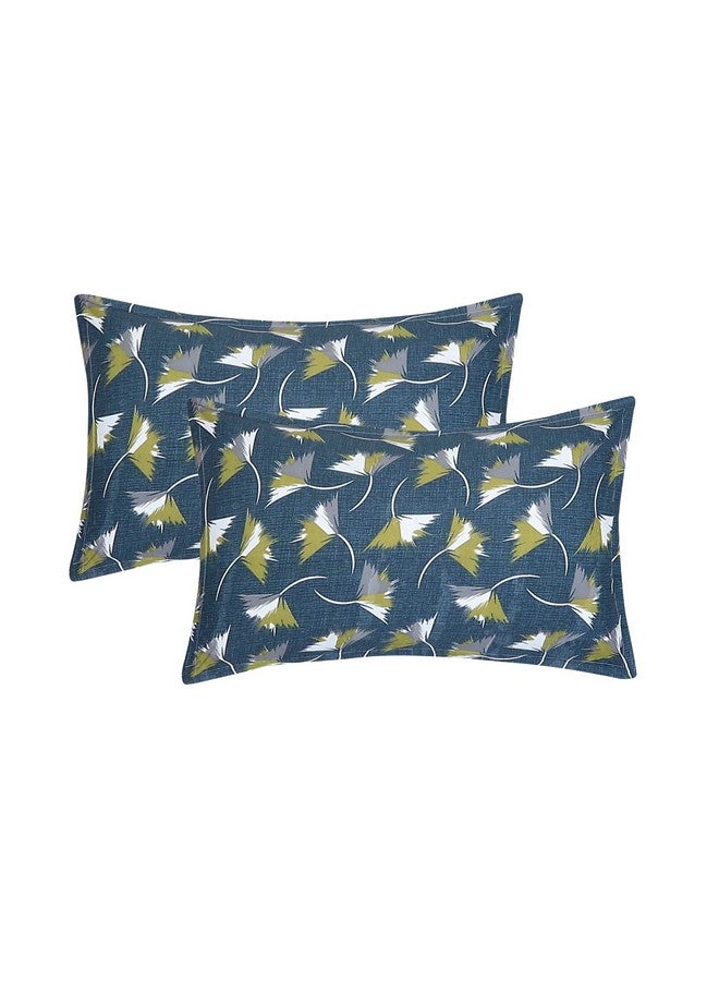 Status Contract Spring Summer Collection-2024 Cotton Rich Double Bedsheet with 2 Pillow Covers for Bed Room, Home, Hotel-120 GSM | (Green), 120 Tc - Image 5