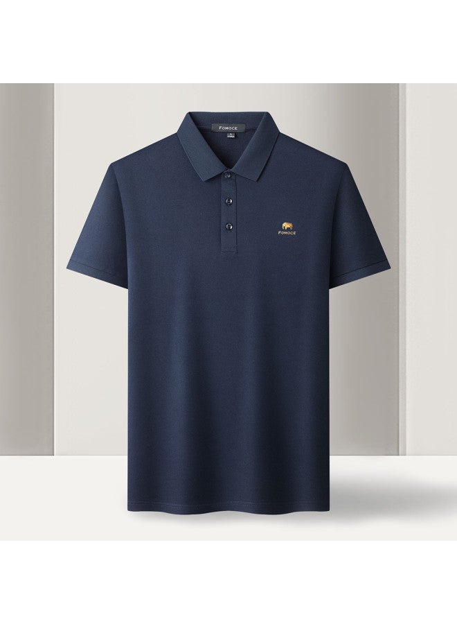 Fomoce men's Breathable Summer Polo Shirt - Soft & Comfortable Short Sleeve Top - Image 4