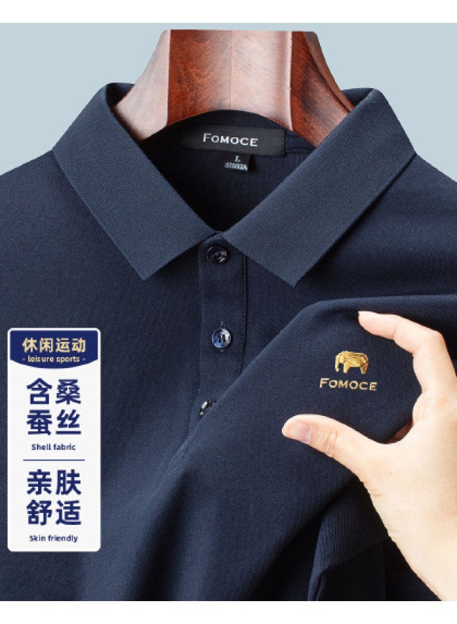 Fomoce men's Breathable Summer Polo Shirt - Soft & Comfortable Short Sleeve Top - Image 1