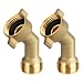 SAQXK 45 Degree Water Hose Elbow 2pcs with Easy Grip Connector RV Garden Hose Adapter City Water Inlet Connection - Image 2