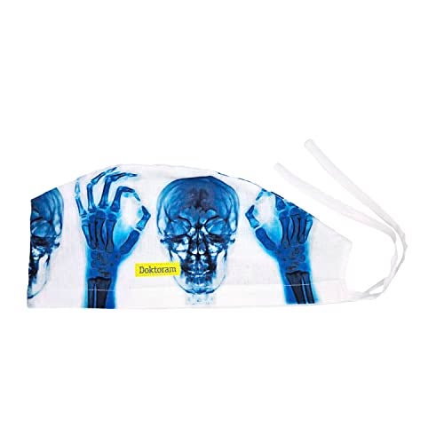 DOKTORAM X-Ray White Working Cap - Comfortable and Breathable for Men and Women Long Aesthetic Head Cover… - Image 1