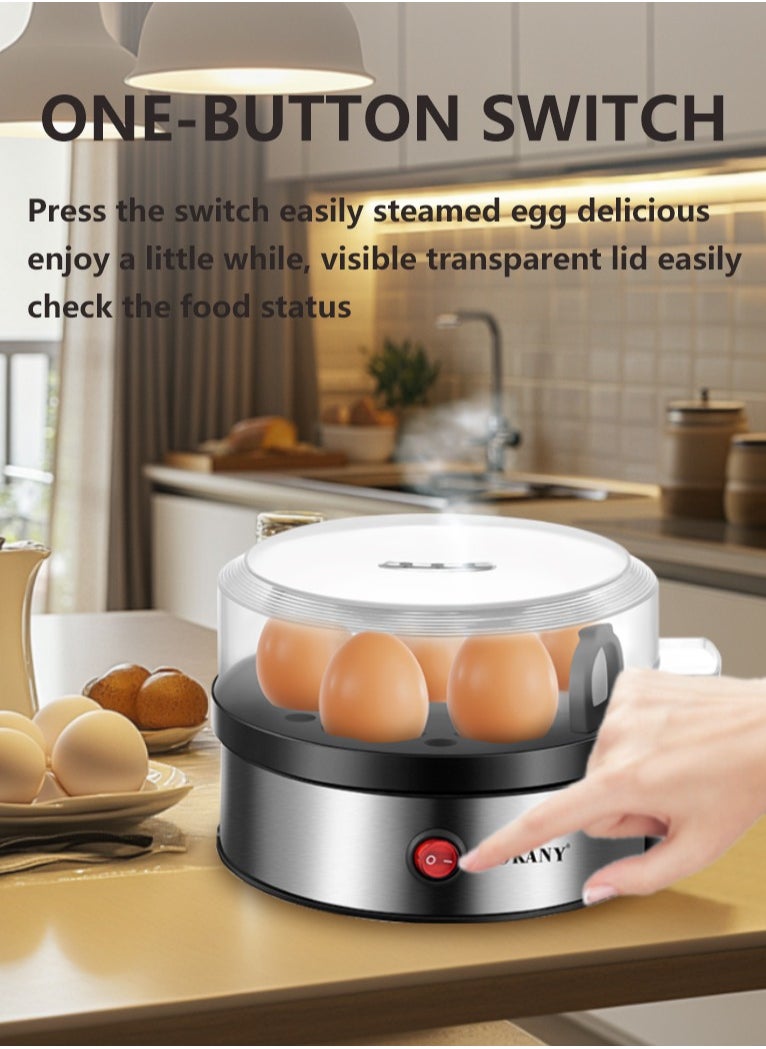 sokany - SOKANY Home Kitchen Small Steamer, Multi Functional 7-Slot Breakfast Egg Boiler, 360 Watts - Image 1