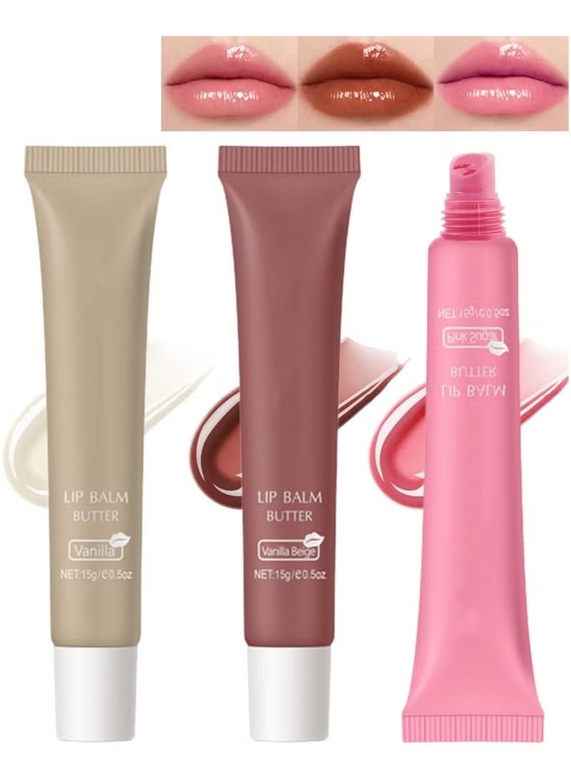 اترجسز 3 لون مرهم الشفة مجموعة ، 3 لون طويل المفعول ترطيب السائل مرهم الشفة ، لمعان لامعة غنية لمعان الشفاه ، غير مبهر لون مرهم الشفة - Image 1