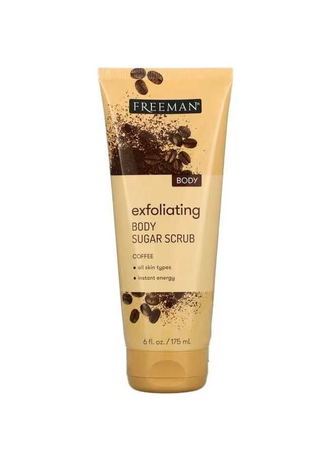 Freeman Beauty Freeman Beauty, Exfoliating Body Sugar Scrub, Coffee, 6 fl oz (175 ml) 