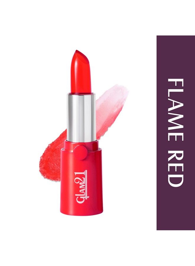 Glam 21 Glam21 High Definition Lipstick;Lightweight & Ultramoisturizing ; Gel Based Formula;Flame Red3.6Gm - Image 3