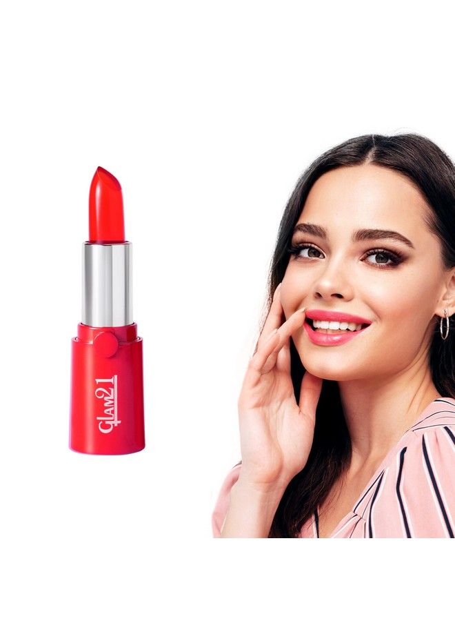 Glam 21 Glam21 High Definition Lipstick;Lightweight & Ultramoisturizing ; Gel Based Formula;Flame Red3.6Gm - Image 5