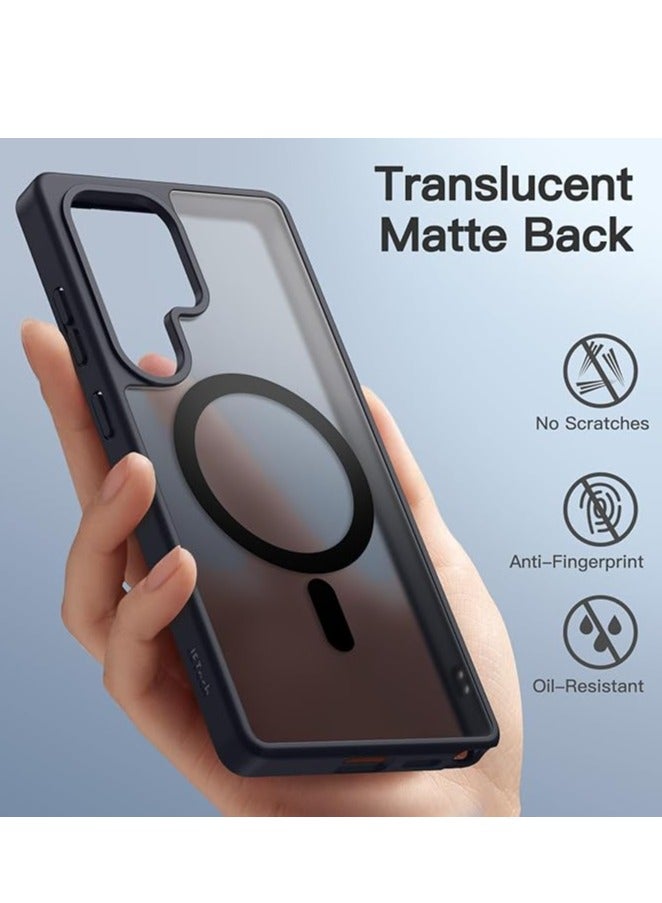 حالة سامسونج جالاكسي S25 Ultra 5G، غطاء الهاتف الواقي من المصد غير المصفر المضاد للصدمات، دعم الكمبيوتر الصلب المضاد للخدش (التيتانيوم الأسود) - Image 4