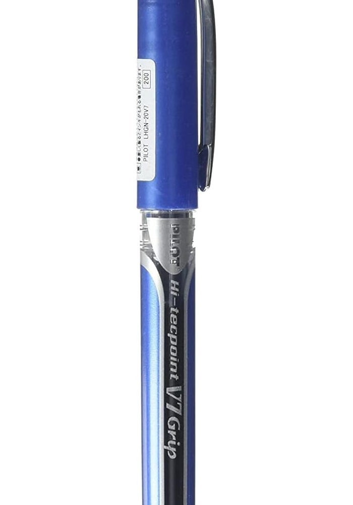 Pilot Hi-Tecpoint V7 Grip Roller Ball Pen, Blue - Image 1