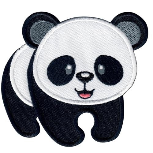 PatchMommy Panda Bear Patch, Iron On/Sew On - Appliques for Kids Children - Image 1