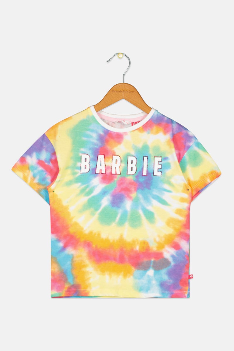 Hamleys تي شيرت قصير الأكمام للبنات بتصميم قبة مستديرة وألوان مائية، متعدد الألوان - Image 2