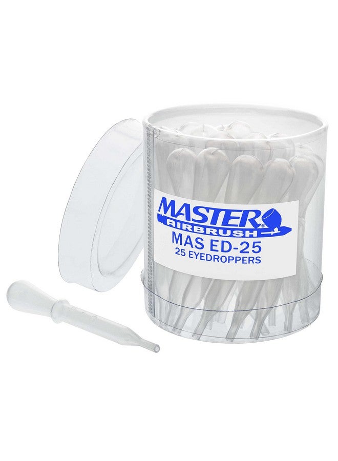 Master Airbrush Brand 25 Pipette Eyedroppers For Liquid Transfer And Airbrush Paint - Image 1