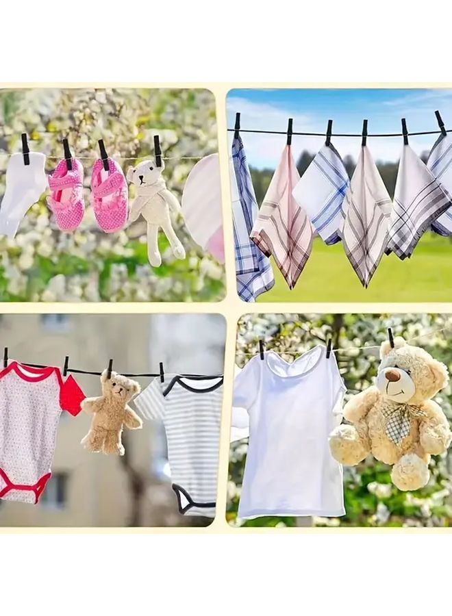 Set Of 20 Wooden Photo Clips For Wall Hanging Art Dormitory Classroom Bedroom Display Housewarming Birthday Gift - Image 4