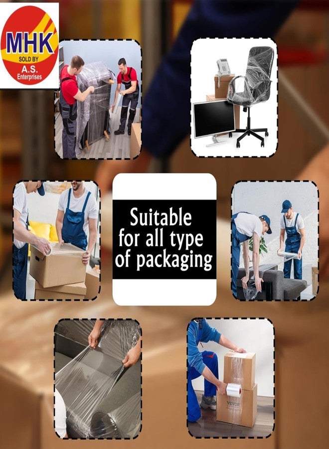A.S Enterprises مواد تغليف قابلة للتحلل الحيوي من إم إتش كيه باك-أو-باك، 12 بوصة (300 مم)، طول الوحدة 100 متر (عبوة من قطعتين)، أبيض - Image 4