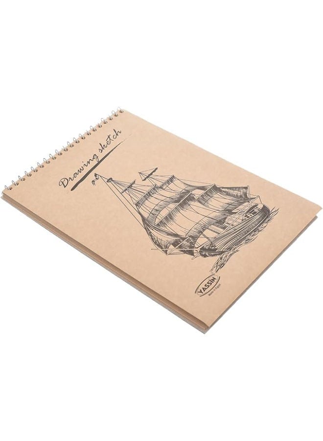 Yassin Craft Sketchbook, 40 Sheets B5 Wire-Bound 120gsm for Creative Art Projects - Image 2