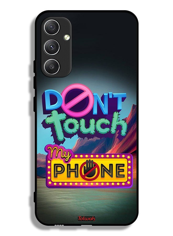 Tolwak Samsung Galaxy A34 5G Protective Case Cover Do Not Touch My Phone - Image 1