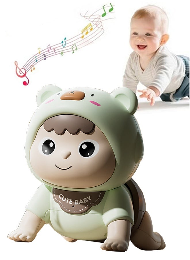 KANGLI Baby Crawling Toys, Electric Crawling Toy,Infant Tummy Time Toys with Music,Educational Toy for Baby's Crawling and Head Lifting,Musical Crawling Toy for Infants 6+ 12+ 18+Months,,Early Education Light Up Music Walking Toys,Ideal Gift for Kids - Image 1
