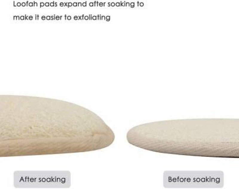 KUDIZE Loofah 100% Natural from Organic Ridge Gourd Fiber, Shower Cleaning Sponge, Body Loofah, Puff Body Scrubber, Exfoliating Bath Sponge, Bathing Scrub Brush for Men And Women (Pack Of 05) - Image 2