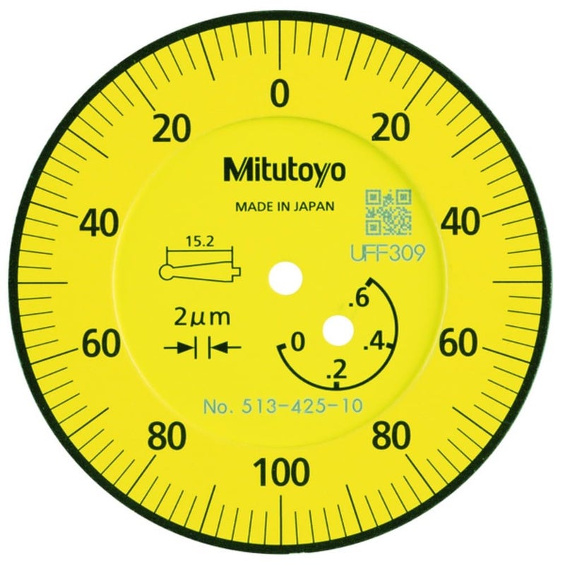 Mitutoyo Mitutoyo 51342510E DIAL TI BAS STD 06 mm 1 m Accuracy 0002 mm Yellow  - Image 2