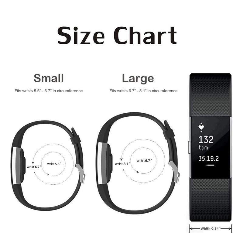 OYODSS 3 Pack Bands Compatible with Fitbit Charge 2, Classic & Special Edition Replacement Bands for Fitbit Charge 2, Women Men - Image 5