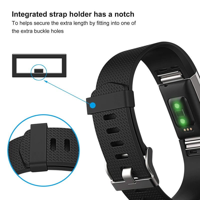 OYODSS 3 Pack Bands Compatible with Fitbit Charge 2, Classic & Special Edition Replacement Bands for Fitbit Charge 2, Women Men - Image 4
