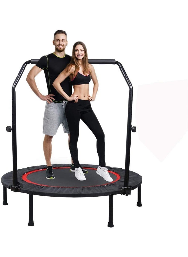 Fitness Trampoline, Outdoor Trampoline for Kids and Adults with Adjustable Armrests 38 inch  - Image 1