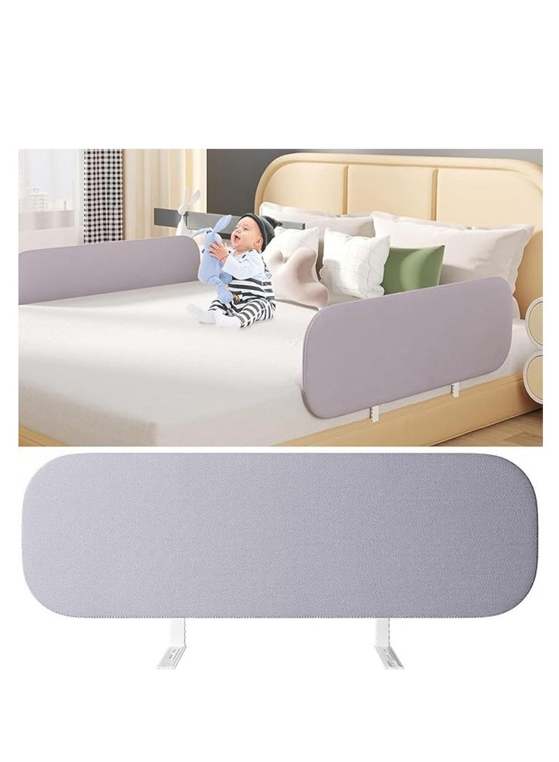 spa luxetique Foldable Crib Rail Guard,Toddler Bed Rails Guard,Universal Baby & Children Bed Rail,Upgrade Reinforced Safety Bed Fence Protector Rail for Cribs, Twin, Double, Full Size Queen & King Bed (70 Inch) - Image 1
