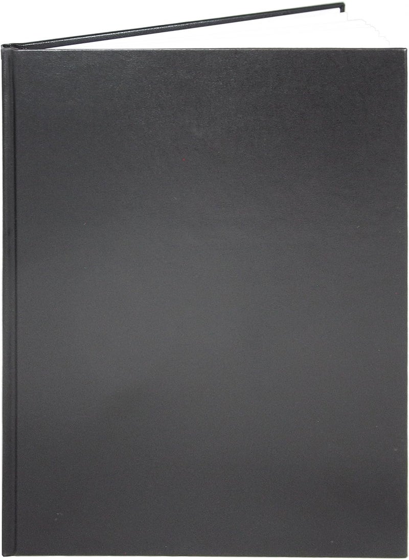 BookFactory BookFactory Black Blank NotebookBlank BookUnruled Notebook  96 Pages Blank Format 8 x 10 Black Cover Section Sewn Hardbound BLA096SBBALKT00  - Image 1