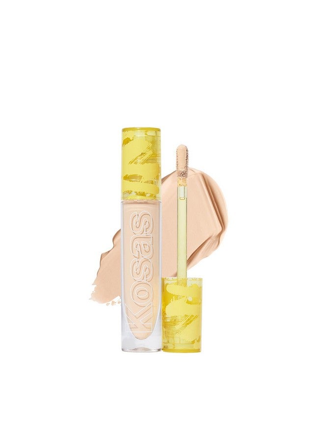 كوساس كونسيلر كوساس ريفيلر - مكياج بتغطية متوسطة مع حمض الهيالورونيك، يخفي الهالات السوداء تحت العينين والبقع الداكنة والشوائب، ويفتح البشرة ويرطبها، ويدوم طويلاً، وهو نباتي (درجة اللون 03 أبيض) - Image 1