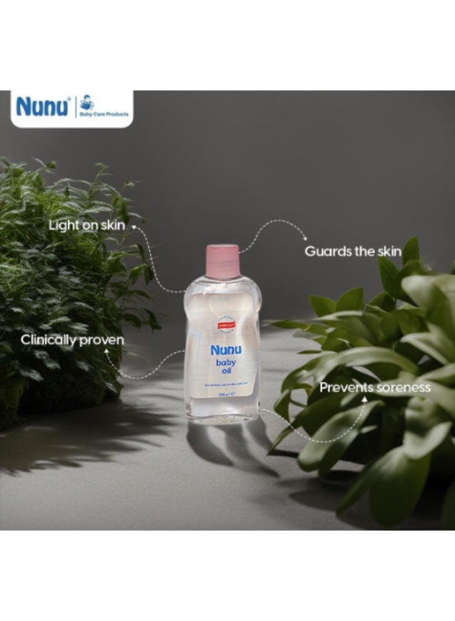 نونو زيت الأطفال - عناية نقية وخفيفة ببشرة الأطفال، مرطبة وناعمة، مكونات طبيعية، 200 مل - Image 2