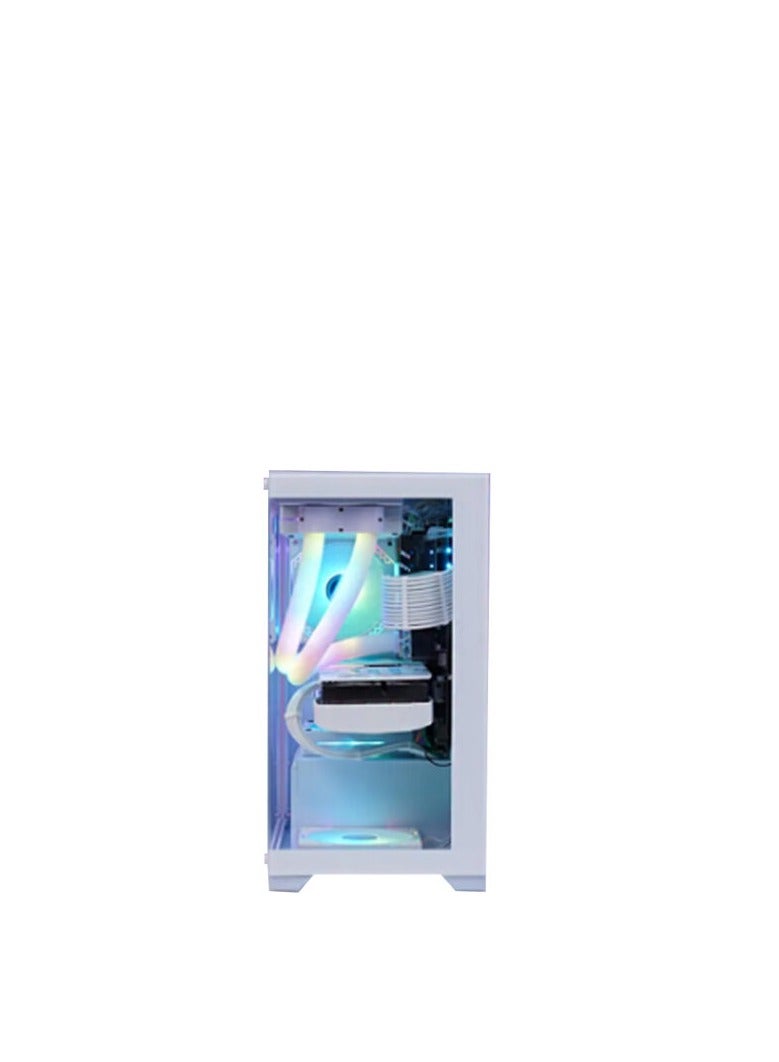 WJCOOLMAN (أبيض) WJ COOLMAN A3 – علبة Mini ITX مع 3 مراوح RGB مثبتة مسبقًا - Image 3