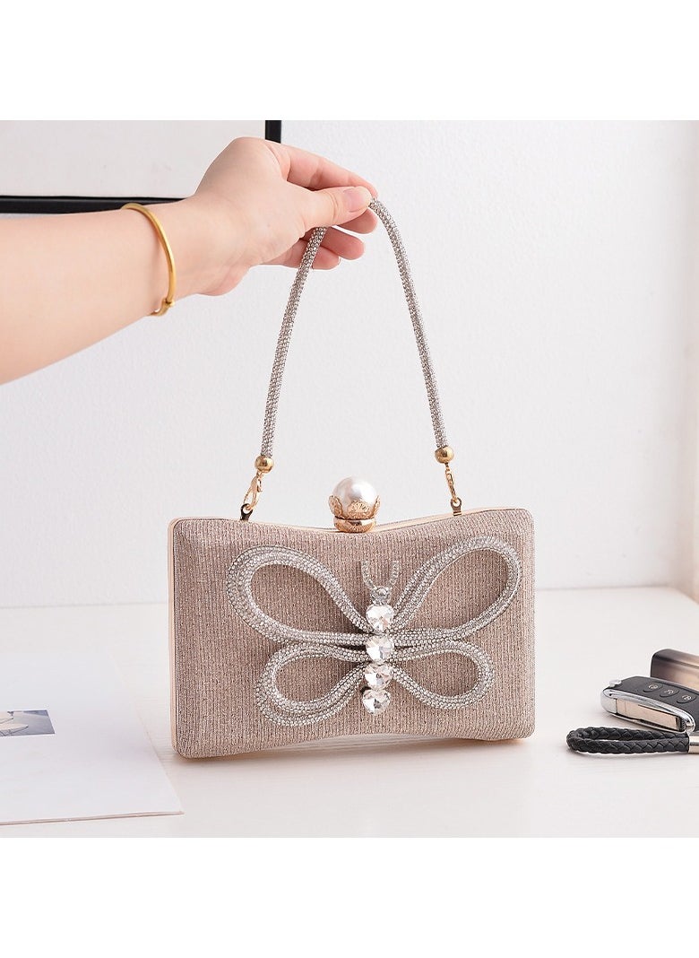 Miluraining - Women Clutch Bag Evening Bag Purse with rhinestone diamond decoration decoration Small Crossbody Bag Handbag Shoulder Bag Satchel Bags Suitable for Party Prom Wedding - Image 1