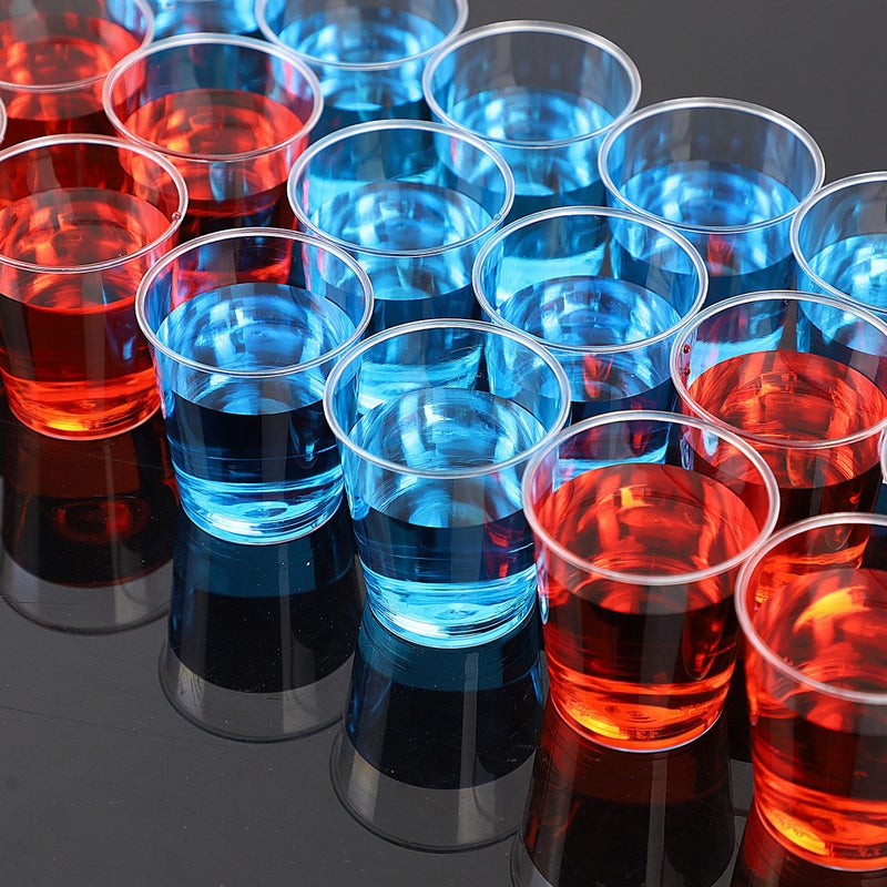 Zcaukya Zcaukya 500 Shot Glasses  1oz Clear Plastic Disposable Hard Cups  Mini Cups Great Container for Sauce  Sample Tasting  Jello Shots  Pudding - Image 3