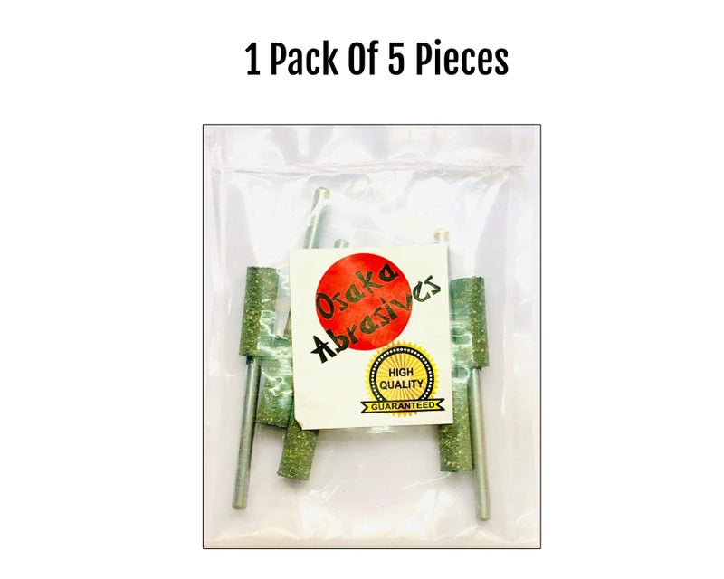 OSAKA ABRASIVE Rubber Elastic Mounted Point Size: 6 X 17 X 3 mm Shank - Pack of 5 Pieces - Image 3