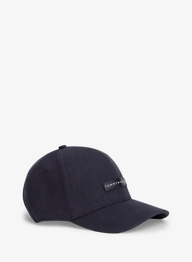 Tommy Hilfiger Space Blue Logo Patch Canvas Baseball Cap  | Best Price UAE