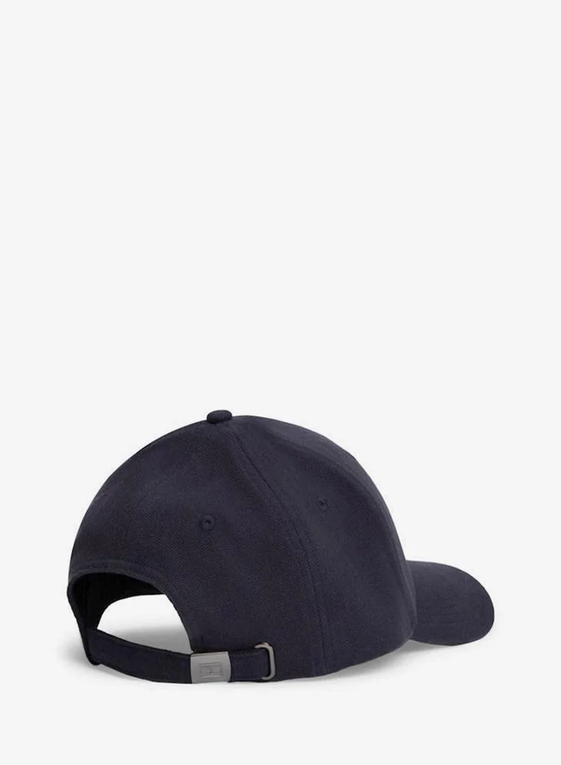 Tommy Hilfiger Space Blue Logo Patch Canvas Baseball Cap  | Best Price UAE