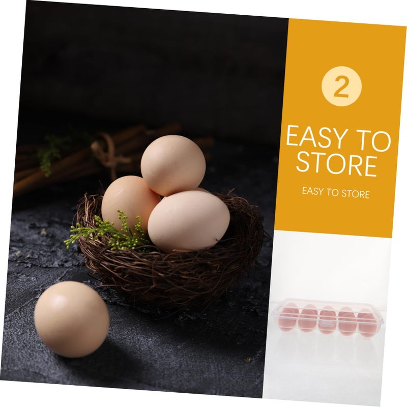 Stackable Plastic Egg Holder With Lid Refrigerator Organizer Kitchen Storage Space Saver - Image 5