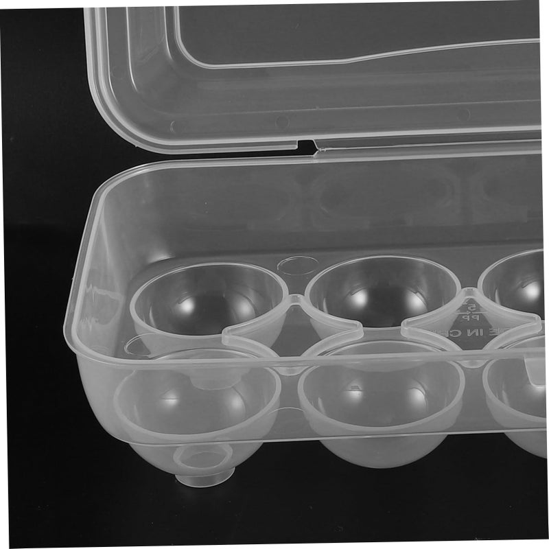 Stackable Plastic Egg Holder With Lid Refrigerator Organizer Kitchen Storage Space Saver - Image 4