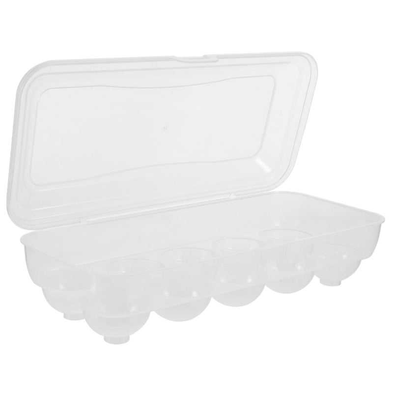 Stackable Plastic Egg Holder With Lid Refrigerator Organizer Kitchen Storage Space Saver - Image 2