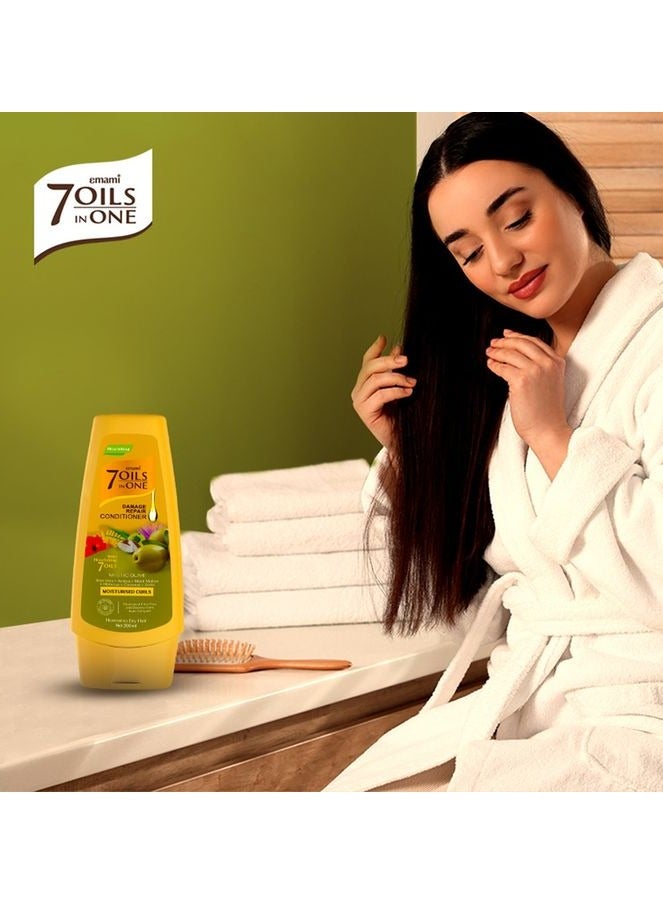 emami 7 Oil In One Damage Repar Conditioner - Mystic Olive - 100ml  - Image 3