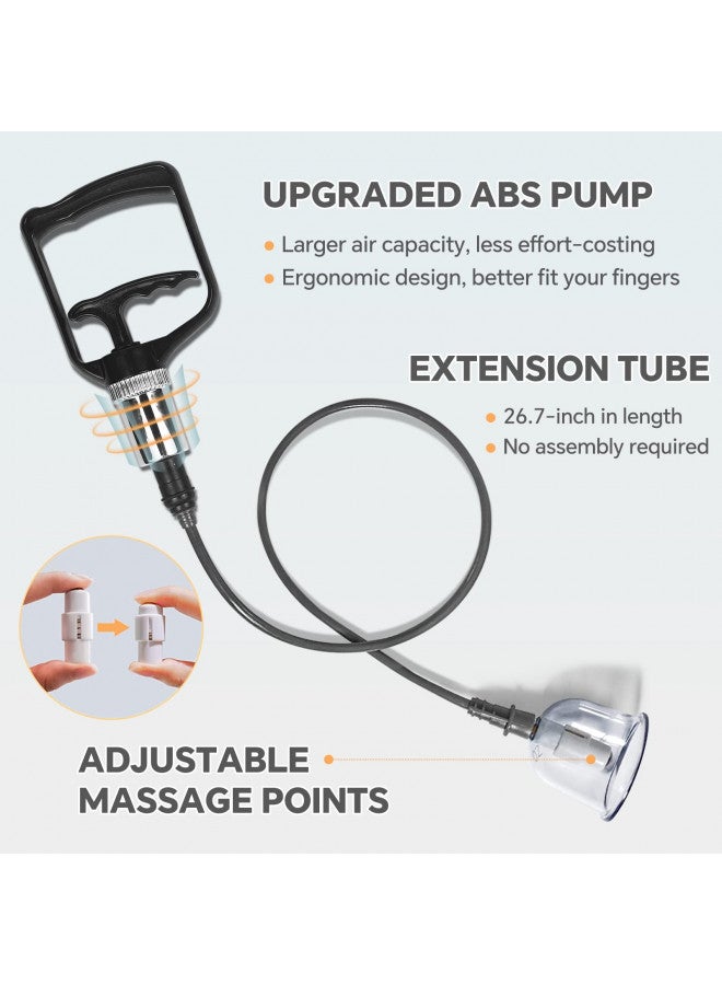AIKOTOO AIKOTOO Cupping Therapy Set w/ 12 Massage Cups for Back Pain Relief Physical Therapy with Hand Pump - Image 2