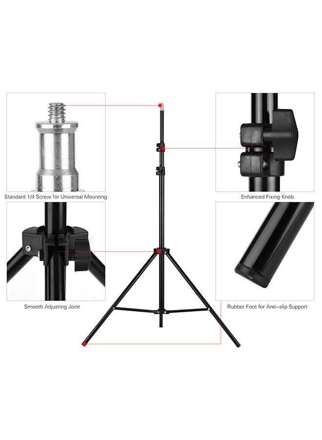 NIBEMINENT Photography Tripod Stand Black  - Image 2