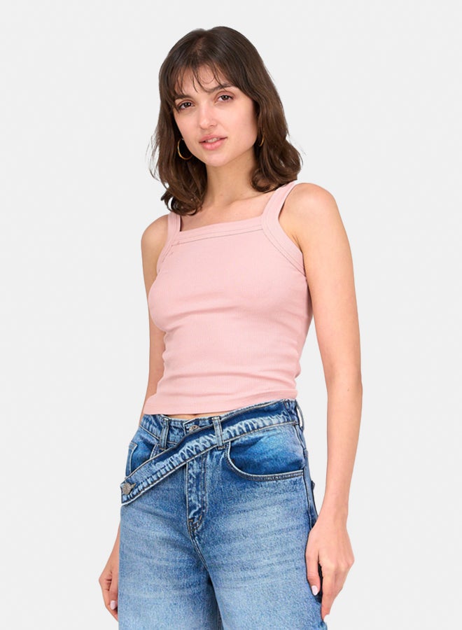 Clue Square Neck Ribbed Top  - Image 2
