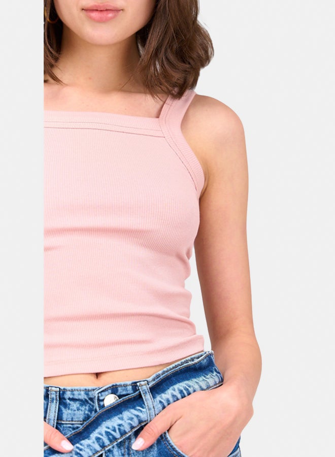 Clue Square Neck Ribbed Top  - Image 4