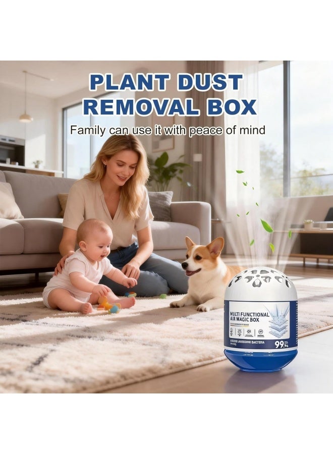 Indoor Air Purification Dust Removal Magic Box, Multi-Functional Air Magic Box, Automatic Dust Collection Air Box for Home,Plant Extract Formula,Odor Eliminator Air Freshener for Home, Office,Bedroom - Image 2