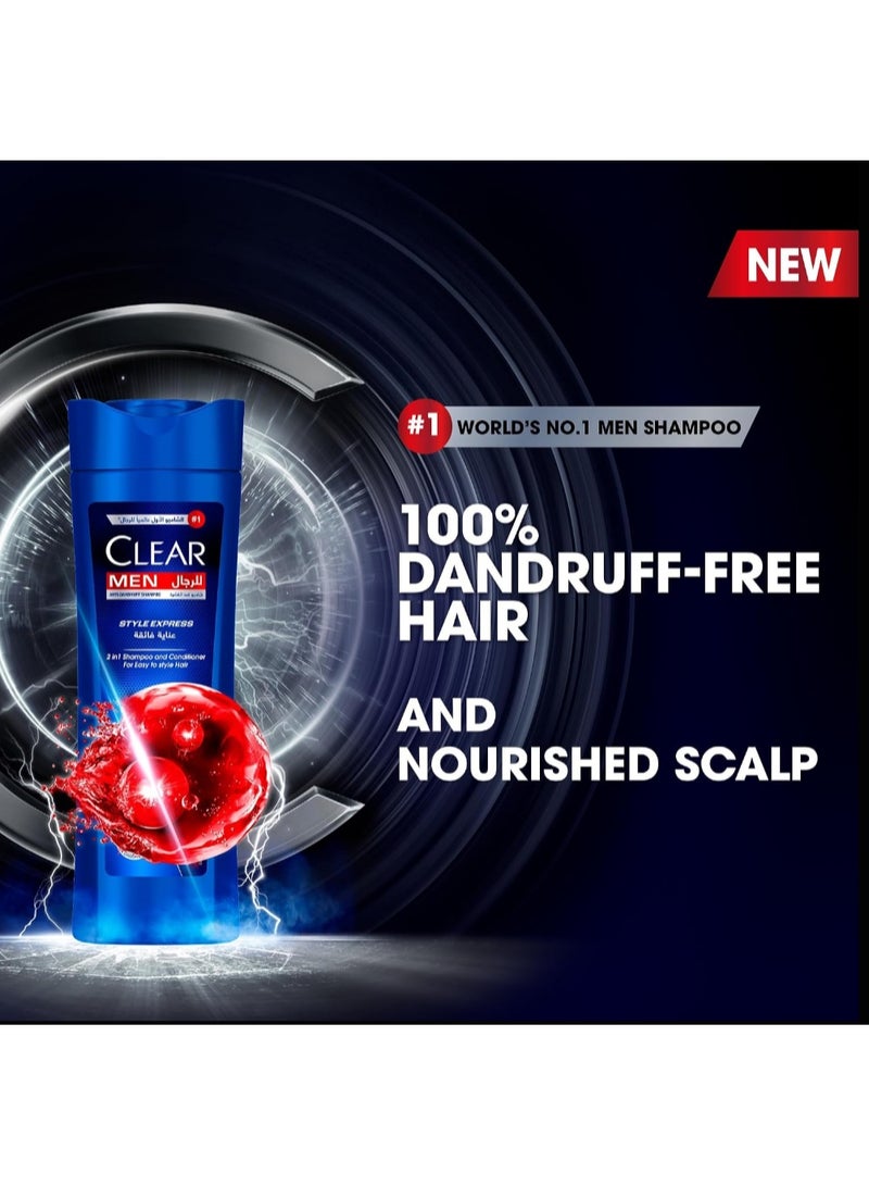 Clear Style Express 2in1 Shampoo & conditioner for men, anti dandruff 190 ml - Image 1