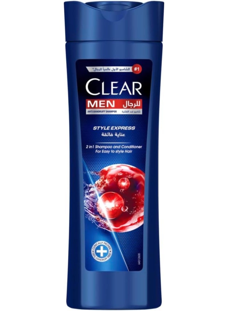 Clear Style Express 2in1 Shampoo & conditioner for men, anti dandruff 190 ml - Image 3