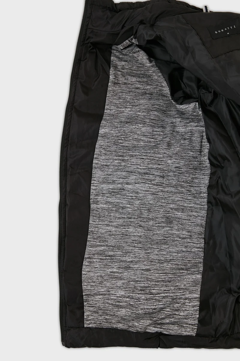 بوراتي Stand Collar Zippered Pocket Slim Fit Puffer Coat Men's Coat 649002