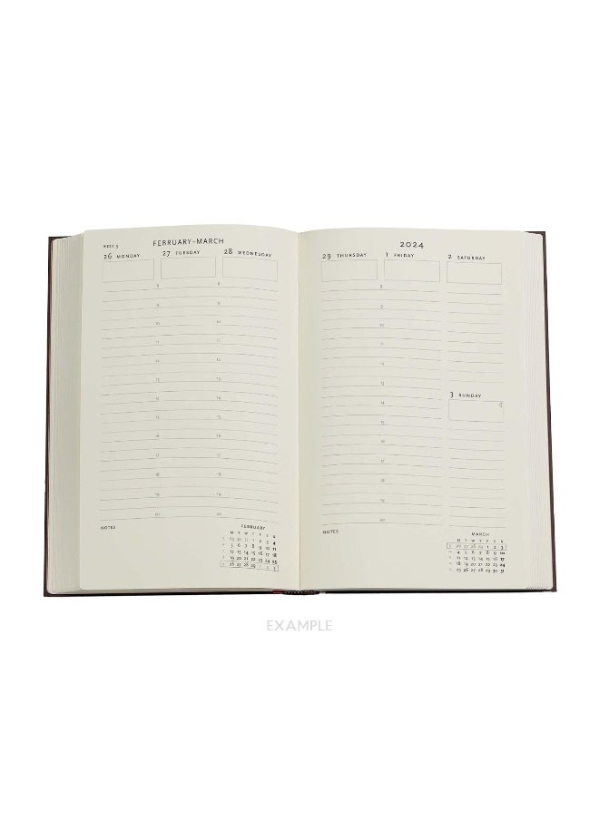 The Waves - Volume 4 (Virginia Woolf's Notebooks) Maxi Vertical 12-month Dayplanner 2024 (Elastic Band Closure)  - Image 5