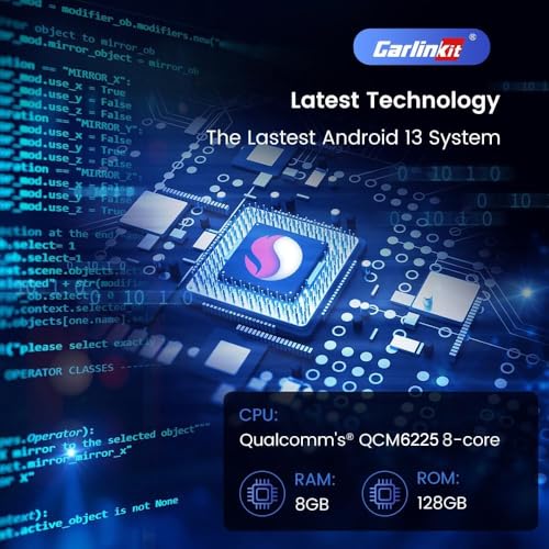 CarlinKit 8+128G - Wireless CarPlay&Android Auto Adapter,CarPlay Ai Box for car Wired CarPlay,8-Core,Bulit-in GPS,Ultra-Thin,Android 13.0 System,Dual Bluetooth,SIM&TF Card etc - Image 4