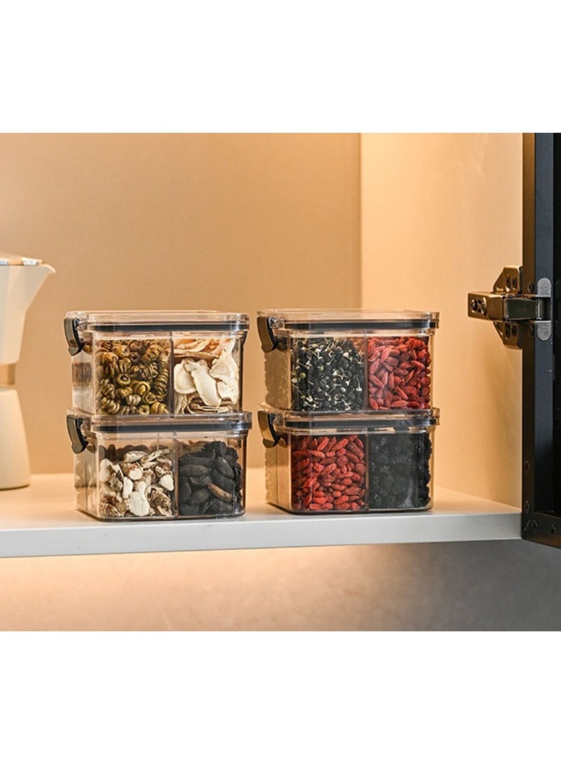 Jingke Four-grid 460ml Sealed Jar Moisture-proof Food-Grade Grain Storage Jar Storage Box - Image 5